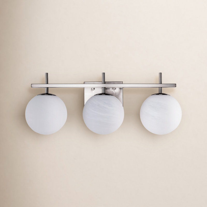 Lio Dimmable Vanity Light, Polished Nickel, 3