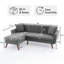  Ensemble de canapé modulaire avec méridienne de 80 po de large avec repose-pieds capitonné-1617682563