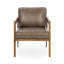 Julia Top Grain Leather Accent Chair
