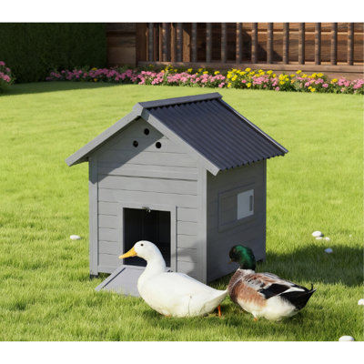 Pet Coop,Wooden House with Openable Roof