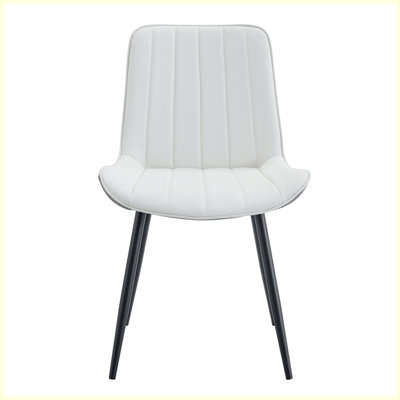 Modern Upholstered Dining Chair White