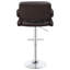 Siège brun ajustable - Base pour chaise moderne attrayante avec style de finition de dossier
