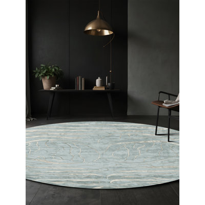 Tapis bleu lavable à la machine