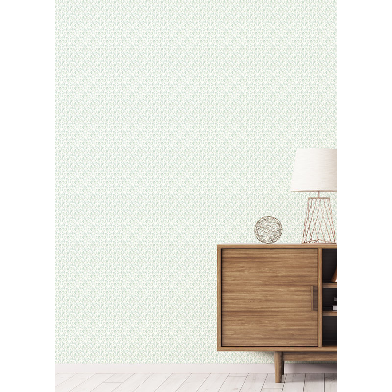 Bonanza 10m x 53cm Matte Wallpaper Roll, Green/Turquoise