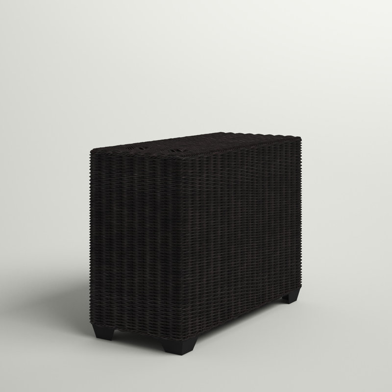 Ayomikun Rectangular Metal Outdoor Side Table