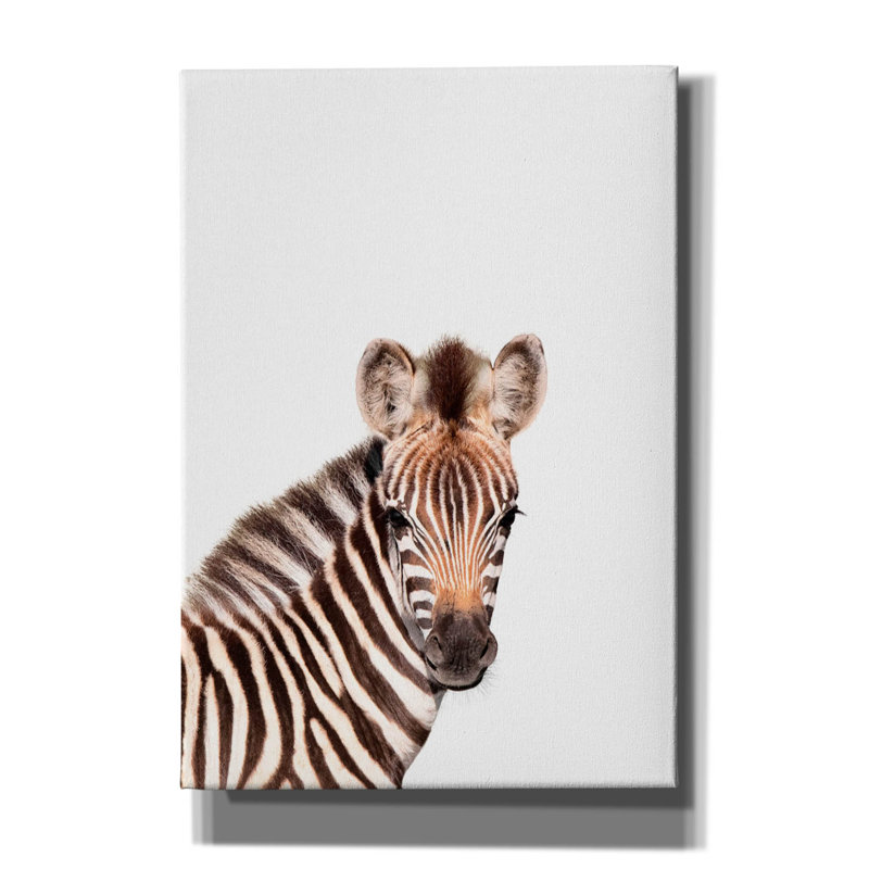 «Baby Zebra» par Tai Prints, H 26 po x l 18 po x P 0,75 po