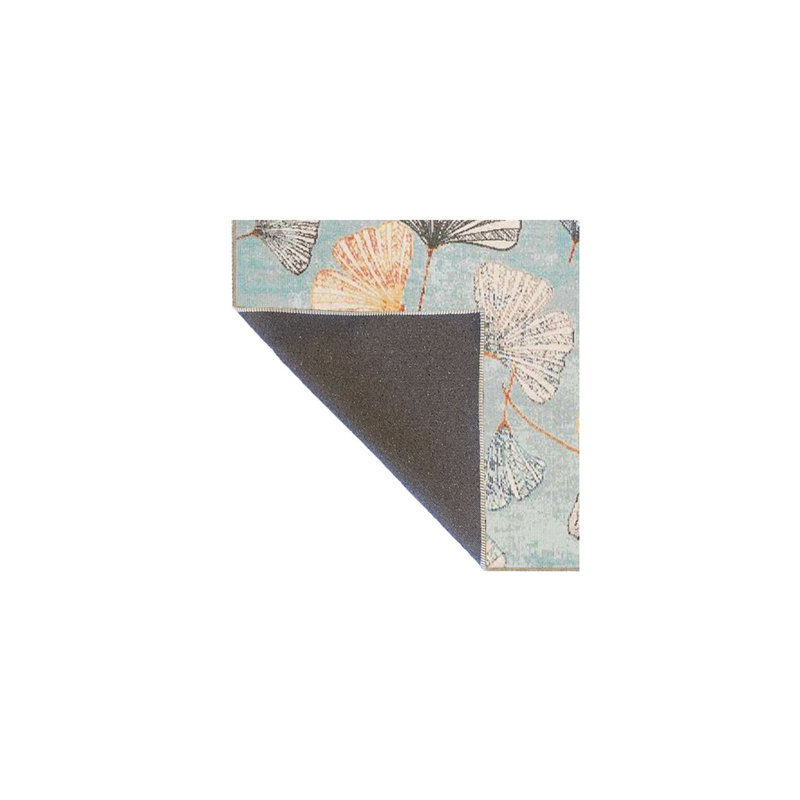 Tapis lavable doux à motif floral doux, Sous-tapis carré 3 pi 3 po inclus