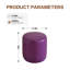 30cm Small Round Faux Leather Upholstered Ottoman-1061551663