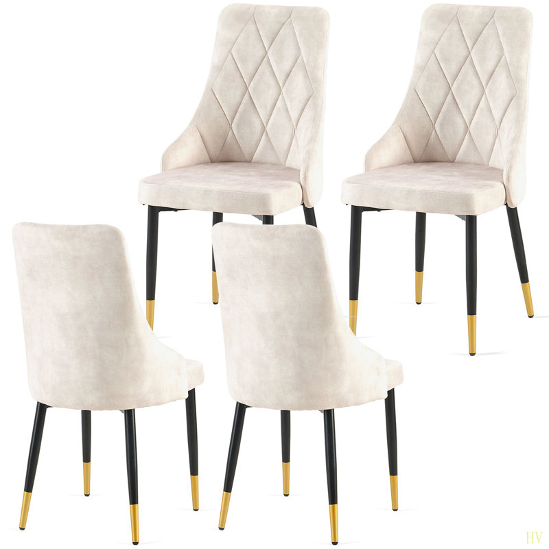 Ensemble de 2 chaises de salle à manger et chaise d'appoint sans accoudoirs, 2