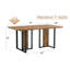 Table de salle à manger moderne et minimaliste moderne Le bureau d'ordinateur. Les tables de salle à manger sont utilisées dans la salle à manger, dans le salon 67 * 36 * 30, autocollant de panneau de densité, pulvérisation de tuyaux en fer,