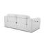 Causeuse inclinable électrique en cuir italien Global United
