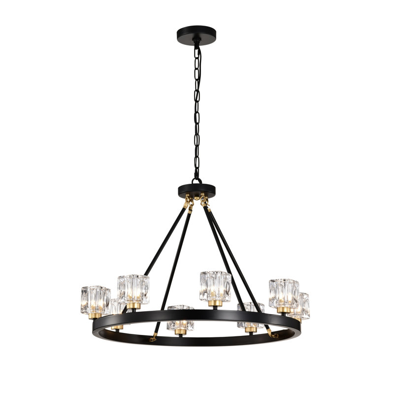 Lustre en cristal 8 lumières Emilio