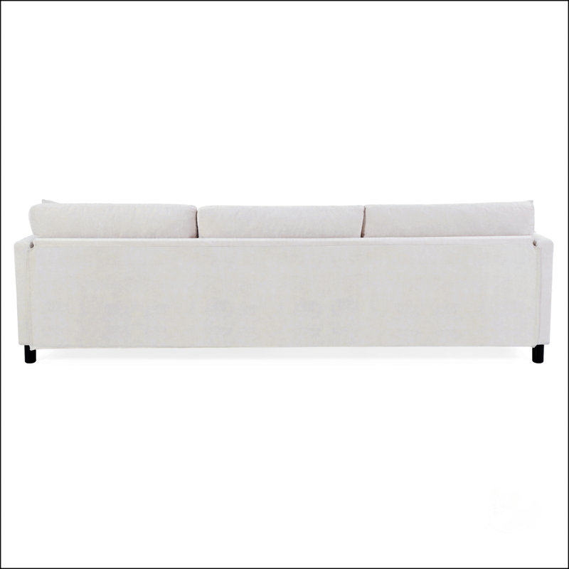 107.87'Sectional Sofa Couch With 1 Ottoman
