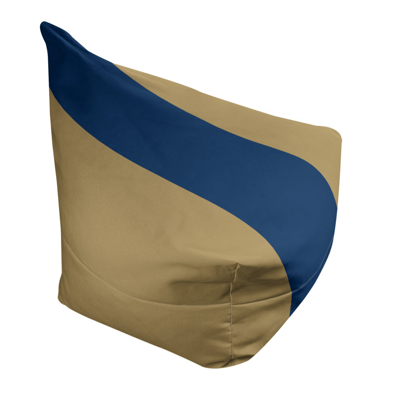 Bean Bag Cover, 2" x 38" x 42", Gold/Navy Blue/Gold