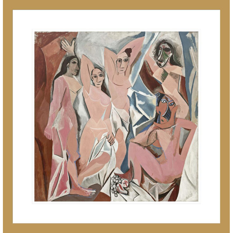 «Les Demoiselles d'Avignon» par Pablo Picasso, impression giclée sur cadre, H 24,11 po x l 23,5 po