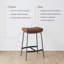 Tabouret de bar rembourré à hauteur de comptoir-938414280-932493978