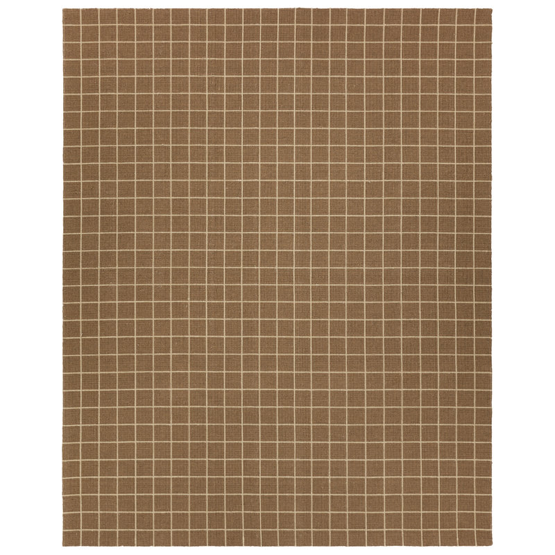 Tapis brun uni fait à la main Barclay Butera par Club OBB06 , Rectangle 6 pi x 9 pi