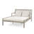 Sundrenched 51.6" Patio Daybed Acacia Wood Double Chaise Lounger with Cushions-542562283