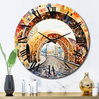 Horloge murale Orange Bridge