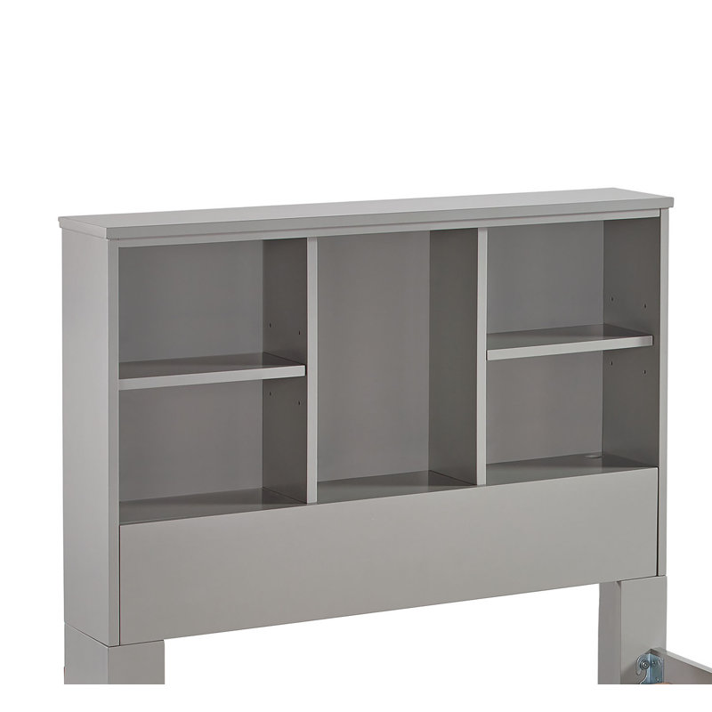 Ensemble de chambre à coucher à panneaux 2 pièces Harold, gris
