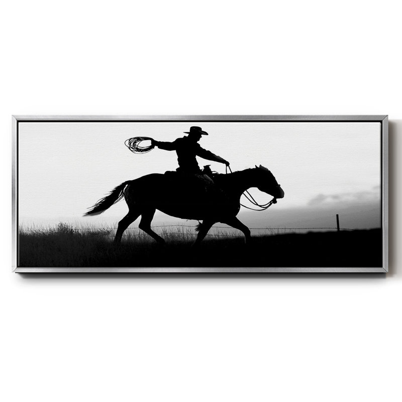 «Rope and Ride I», toile encadrée, H 20 po x l 50 po