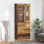  Highboard Old Wood 69.5 X 34 X 180 Cm Engineered Wood And Glass-1735512836