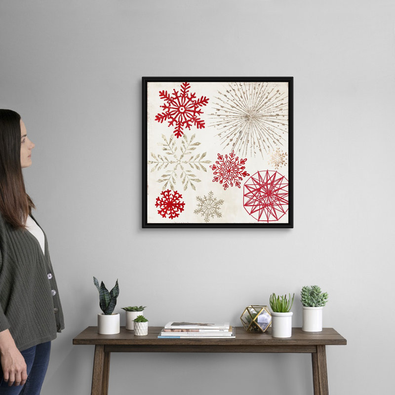 «Merry Christmas Sparkles», reproduction d'art sur toile, H 26 po x l 26 po x P 1,75 po, Cadre noir