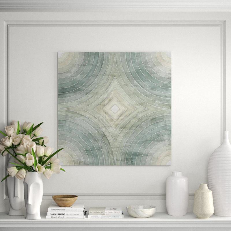 Concentration Of Green I Print by Guseul Park, Glass Coat, 47" H x 47" W x 1.5" D