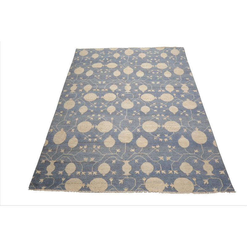Tapis multicolore transitionnel en laine noué à la main Oushak, Rectangle 9 pi x 12 pi