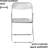 Chaise pliante en acrylique transparent avec structure chromée-526095617