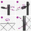 Vidaxl Chain Link Fence With Posts Steel-116797825-116797834