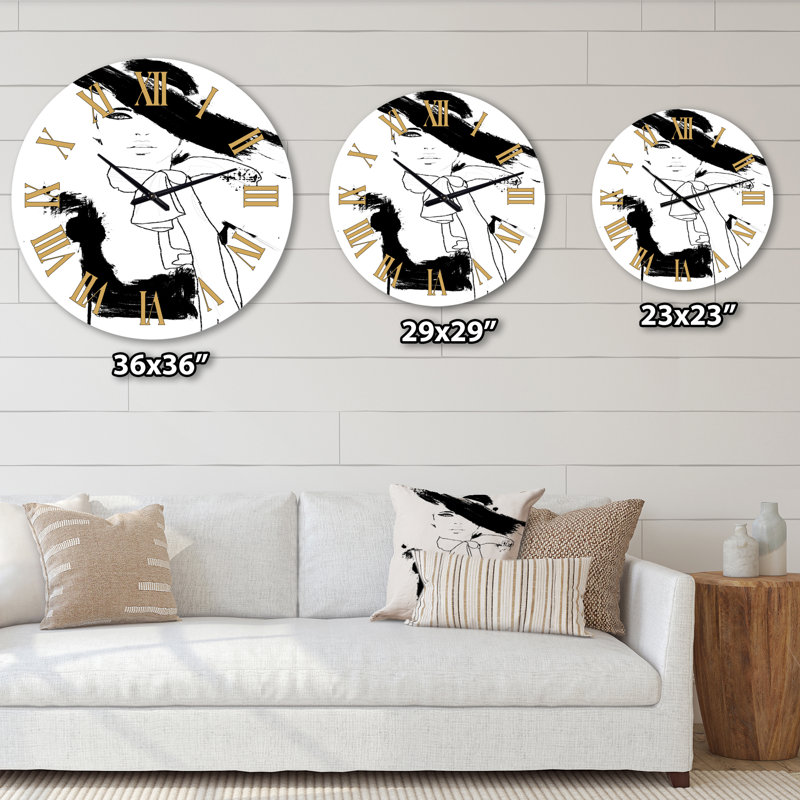 Magnifique horloge murale moderne, Moyenne