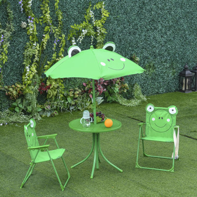 Martha Kids 3 Piece Outdoor Table Or Chair and Chair Set