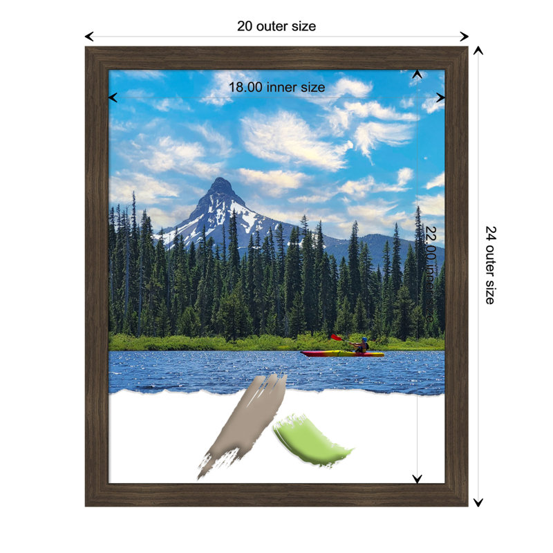 Cadre photo en bois Kanavis, L 18 po x H 22 po