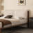 High-quality solid wood upholstered bed with ash wood frame, easy assembly-575595247
