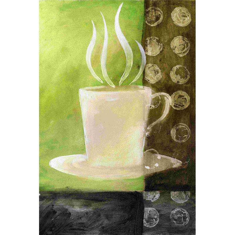 Coffee Coffee 6 - peinture sur toile tendue, H 12 po x l 8 po