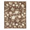 Wool Floral Area Rug in Brown/Ivory/Rust/Green