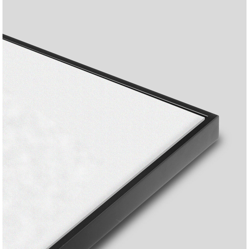 Infinite Black Print by Robert Kamnatnik, 16" H x 16" W x 1.38" D, Black Framed Canvas