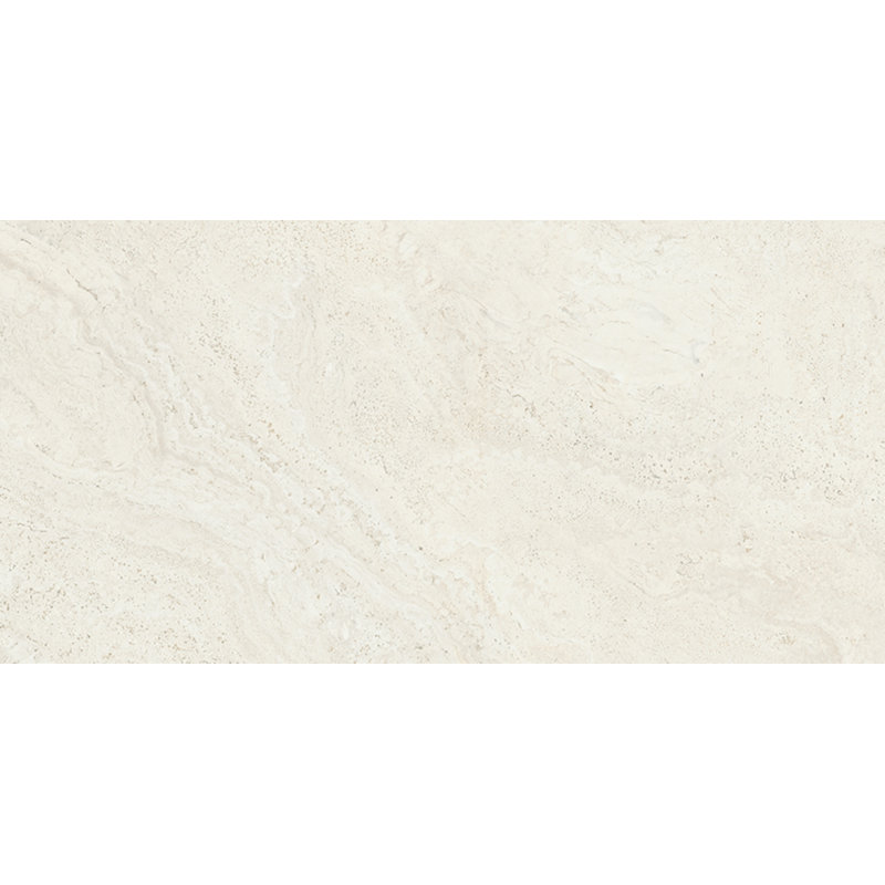 Modern Travertine 24" x 48" Large Format Porcelain Tile – Stone Look Wall & Floor, Ivory