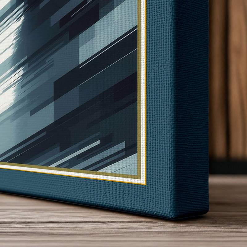 Print, 36x24 - 91.4 x 61.0 cm, Teal Border