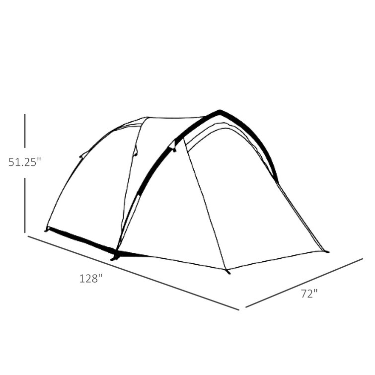 Outsunny 4 Person Tent & Reviews