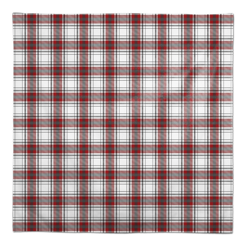 Plaid Christmas Polyester Tablecloth, 58" L x 58" W