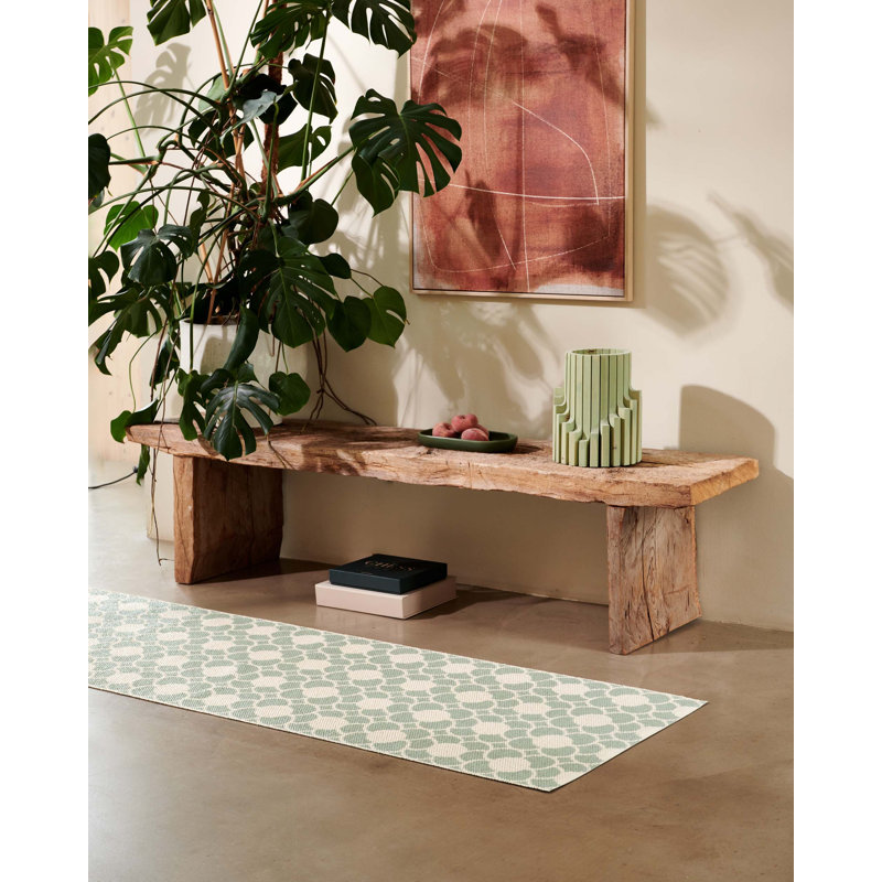 Rug ANYA Oregano 2.25 X 6.5 Ft, Misty Mint, Runner 2'3" x 9'10"