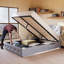 Grand lit avec rangement Lift Up - Décoration élégante, capacité maximale moderne avec tête de lit à oreilles, relevage hydraulique, aucun sommier nécessaire-1566730133-1566730135