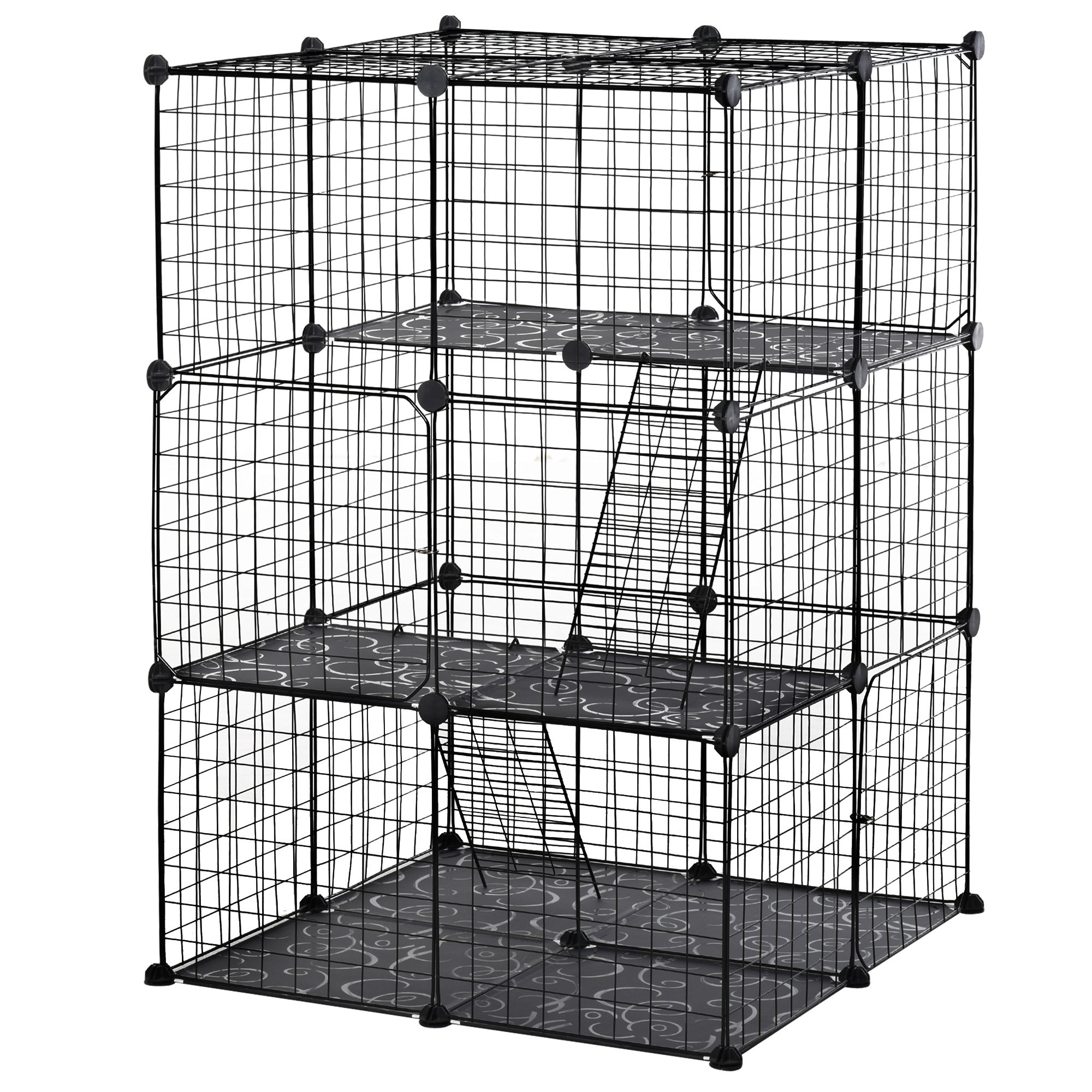 Tucker Murphy Pet™ Aemelia Small Animal Cage Bunny Hutch Portable Metal