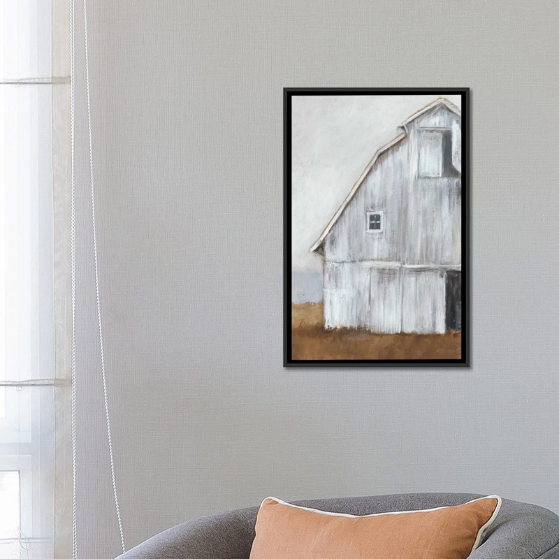« abandonné grange ii », reproduction d’impression sur toile, H 26 po x l 18 po x P 1,5 po, Toile avec cadre noir