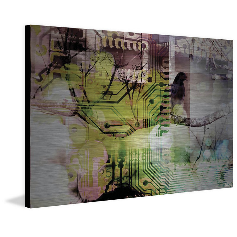 « symbolisme » par parvez taj,, reproduction d’art sur aluminium brossé, 40 po x 60 po