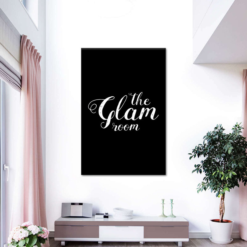 La chambre glamour sur toile, H 26 po x l 39 po 