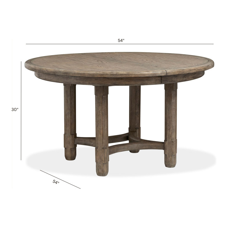Table de salle à manger extensible ronde 54 po
