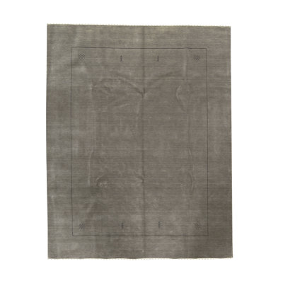Gabbeh Hand-Knotted Wool GREY Area Rug